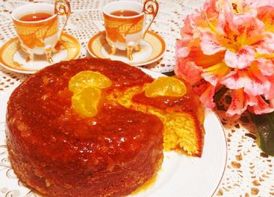 طرز تهیه طلوع خورشید نارنگی: سفری به دنیای طعم با کیک روسی